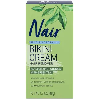 Enthaarungscreme Creme zur Entfernung von Haaren Bikinizone Grüner Tee NAIR 48 g