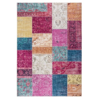 Teppich AMARI, Mehrfarbig - 120 x 170 cm - Vintagemuster