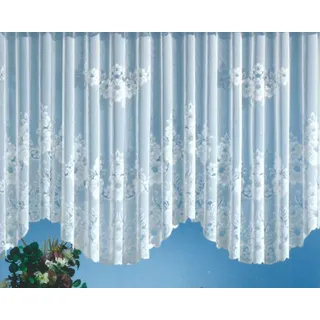heimtexland Jacquard Store Kräuselband 125 x 125 cm Weiß