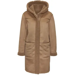 French Connection Lederimitatjacke haselnussbraun 36