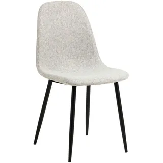 P & B Stuhl, Hellgrau, Textil, Füllung: Polyurethan (Pur), rund, 44x86x54 cm, Esszimmer, Stühle, Esszimmerstühle, Vierfußstühle