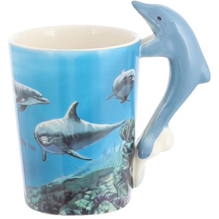 HTI-Living Becher Delfin Kaffeetasse Teetasse