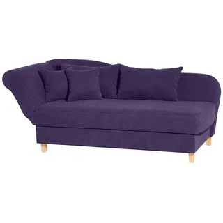 Recamiere in Violett Velours