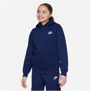 Nike Sportswear Kapuzensweatshirt CLUB FLEECE BIG KID'S PULLOVER HOODIE blau S (128/134)