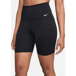 NIKE Damen Shorts W NK ONE DF HR 7IN SHORT, Größe XS in Schwarz Schwarz