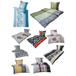 Seersucker Microfaser Bettwäsche Doppelset 2x 135x200 cm + 2x 80x80 cm – Bügelfrei, Atmungsaktiv & Pflegeleicht, Bettwäsche Set mit Reißverschluss, Sommer Bettwäsche weich & hautfreundlich (Belinda)