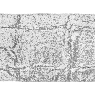 partydeco Tischläufer, Tischläufer mit Pailletten 30cm x 5m Silber silberfarben