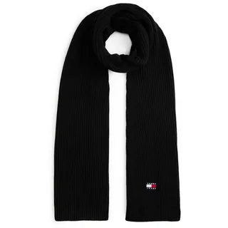 Tommy Jeans Schal TJM HERITAGE CORE, Rippstrick, 190 x 28 cm schwarz