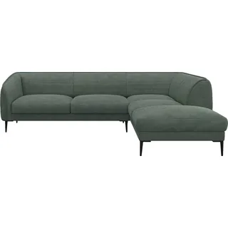FLEXLUX Ecksofa Belle Designsofa, L-Form, B/T 268/209 cm, Skandinavisches Design, In hochwertiger Verarbeitung orange