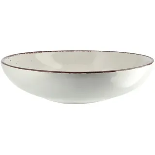 Peill+Putzler Schale dreieckig 23 cm  Siena , weiß , Steinzeug/Steingut , Maße (cm): H: 5  Ø: 23