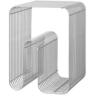 AYTM Curva Hocker 32 x 43 x 32 cm Silber