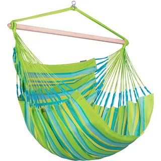 Hängesessel Kingsize Hammock Echtholz Gelb/Grün