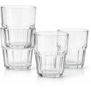 Vino da Tavola Weinglas ohne Stiel und stapelbar, 4-teiliges Set