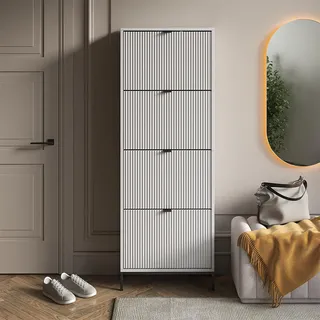 Vicco Eliza 60 x 168 cm mit 4 Klappschubladen weiß / weiß
