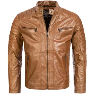 Rock Creek Lederjacke braun S