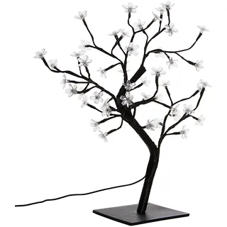 Nipach GmbH Lichterbaum 48 LED Kunststoff 45 cm Trafo Timer weiß