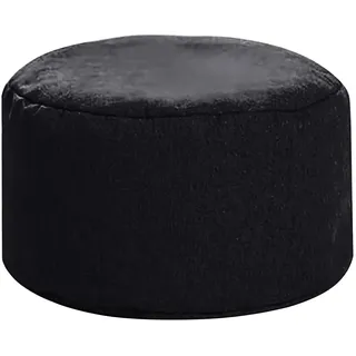 BAULMD Waschbar Pedal Hocker Pad, Modern Home Fußbank Trendiger Fußbank Beistelltisch, Herausnehmbaren Griff Rund Pouf Sitzhocker, Point schwarz Nylon-Hocker (Schwarz)