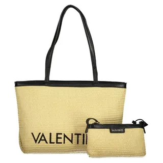 Beige Damen-Tasche mit Stickereien und praktischen Innenfächern - Beige
