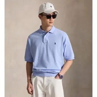Polo Ralph Lauren für Herren. 710B18907005 Relaxed Fit Piqué-Poloshirt blau (L), Lässig, Baumwolle, Kurzarm