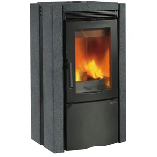 La Nordica Ester Kaminofen Naturstein Schwarz 8,2 kW mit Automatik