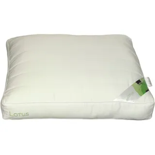 Kopfkissen POLYDAUN "Lotus", weiß, B:72cm H:10cm L:60cm, Bezug: 100% Lyocell (TENCEL™). Füllung: 100% Polyester, Kopfkissen