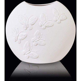 Goebel Kaiser Porzellan Vase 12 cm - Papillon weiß
