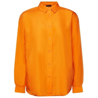 Esprit Collection Langarmbluse Oversize-Hemdbluse orange M
