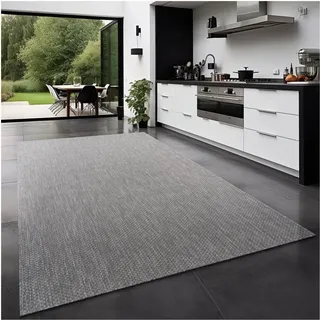 TT Home Outdoor-Teppich 300 x 400 cm Grau