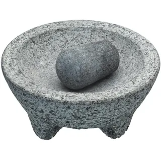 KitchenCraft Molcajete Mörser 20 cm Grau