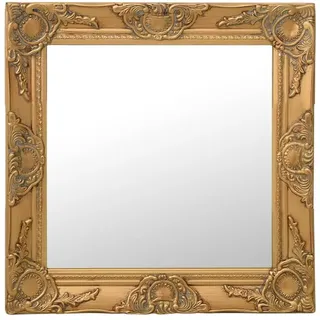 vidaXL Wandspiegel im Barock-Stil 50 x 50 cm Golden