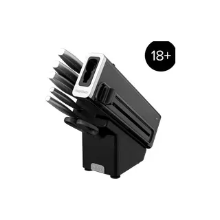Ninja StaySharp Rostfreier Messerblock mit integriertem Schleifer 6-teiliges Set in Schwarz | K62006EUUK | von SharkNinja
