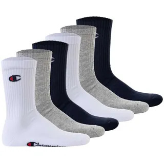 Champion Kurzsocken 6 Paar Blau/Grau/Weiß 39-42