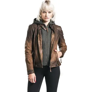 Gipsy Mauritius Lederjacke braun XS 100% Leder Basics - XS