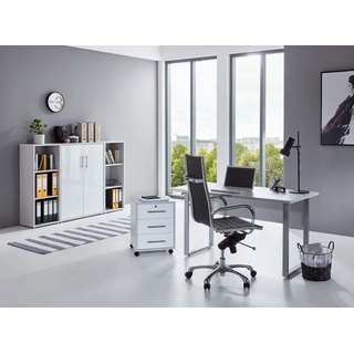 BMG Möbel Büro-Set Tabor Mini Kombi 2 grau