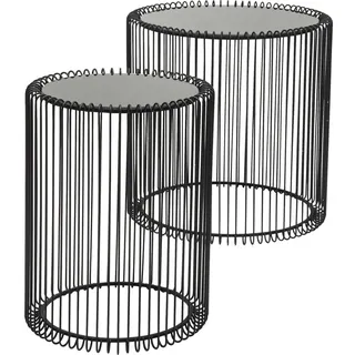 Kare Ambia schwarz Metall rund 2er Set