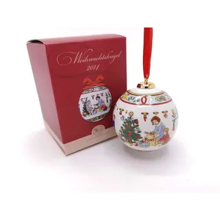 Hutschenreuther Porzellankugel Weihnachtskugel 2014 OVP