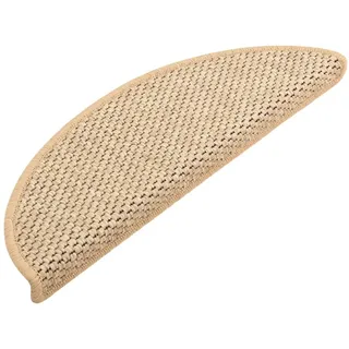 homiuse Treppenmatten Selbstklebend Sisal 15 STK. 56x20 cm Hellbeige Modern Stufenteppich Stufenmatten Innen Antirutsch Treppenstufen Schutz Komfortabel & Warm