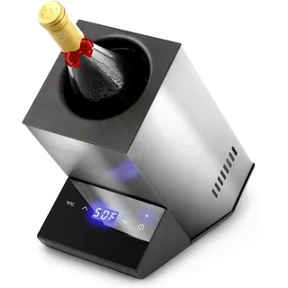 Modern Innovations Elektrischer Weinkühler, Einzelflaschen-Weinkühler aus Edelstahl, 750 ml Weinflaschenkühler, schnelle Getränke, Champagner, Getränkekühler, Geschenke für Weinliebhaber, Weinkühler