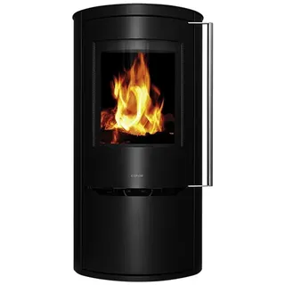 COLOR EMAJL Kaminofen, schwarz, Stahl, 5 kW - grau