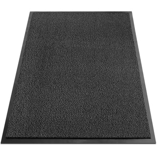 KARAT Schmutzfangmatte SKY - Fußmatte für innen und außen - rutschfest - Anthrazit meliert / 120 x 600 cm
