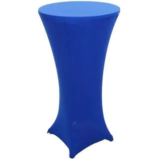 Mendler Stehtischhusse HWC-J30 Blau Ø 60 cm