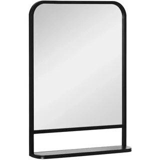 Homcom Wandspiegel 70 x 50 cm Schwarz