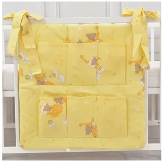 Baby-Delux Betttasche Aufbewahrungstasche Baby (1-tlg), Betttasche Babybetttasche Spielzeugtasche Organizer für Babybett gelb
