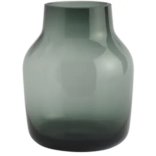 Muuto - Silent Vase, Ø 15 cm, dunkelgrün