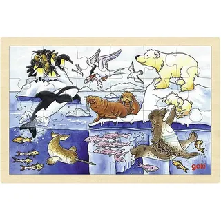 Goki Einlegepuzzle Polartiere (24 Teile)