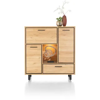 Habufa-OSTRAVA-Highboard LED - Schwarz