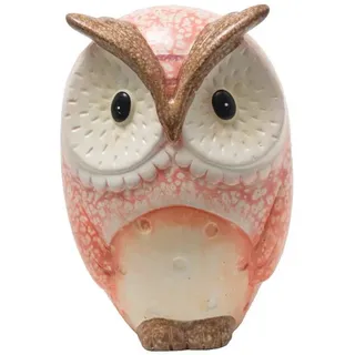 Kaufhaus le petit Tierfigur Eule Kauz Deko Garten Vogel Zaunhocker Skulptur Figur Schleiereule, Tier Dekofigur Dekoskulptur Dekoobjekt aus Keramik