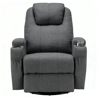 GIHAUVIA TV-Sessel Fernsehsessel Relaxsessel Massagesessel mit Wärmefunktion Vibration.