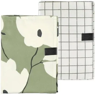 Schöner Wohnen Geschirrtuch Duo - 2er Set 70x50 cm, Grau,
