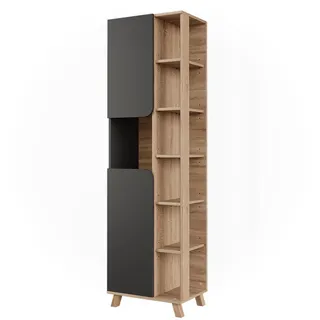 Vicco Karen Hochschrank 50 x 175 cm Braun Holz